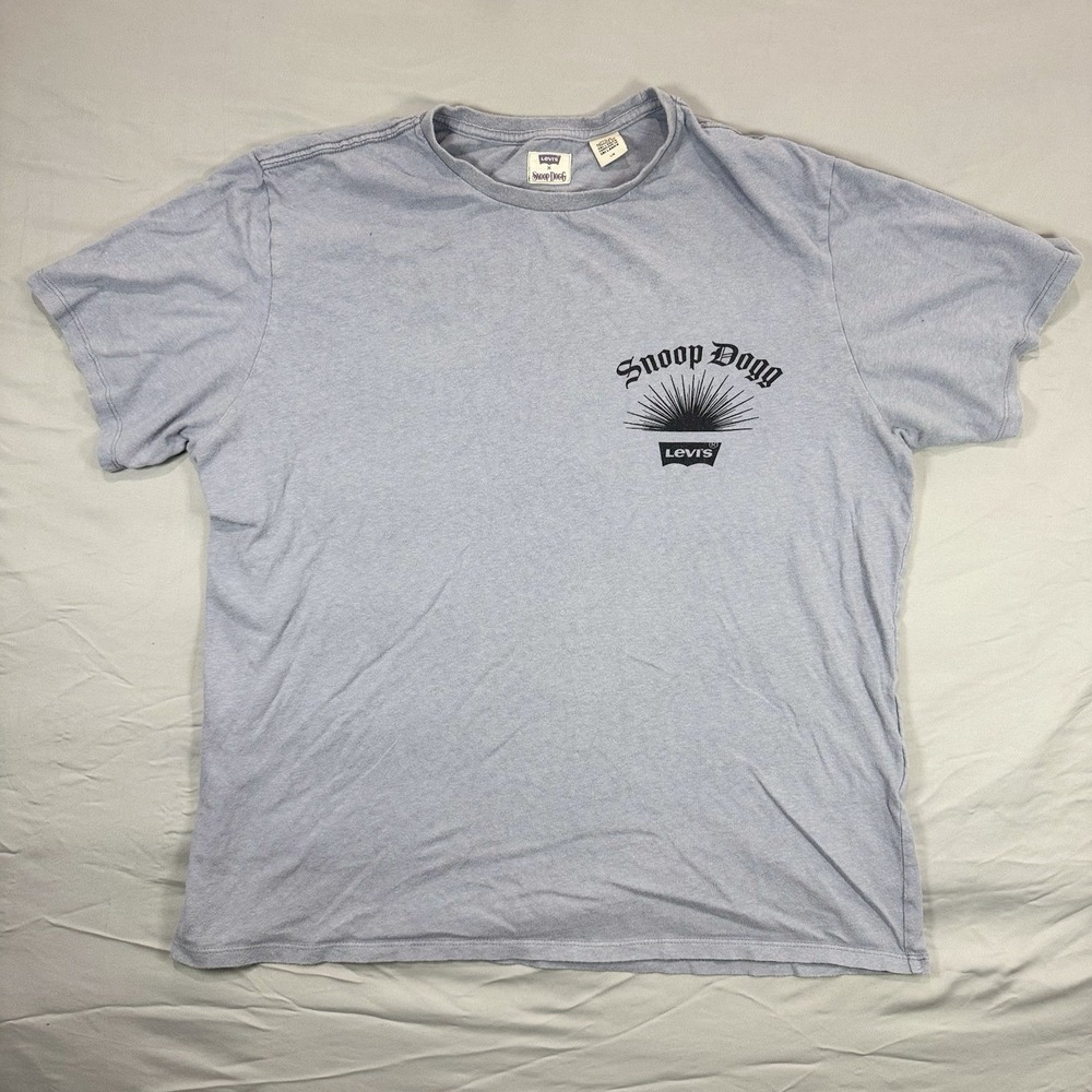 Levi's Snoop Dogg T-Shirt Men's Large Limited Edition Unreleased Light Blue/Grey